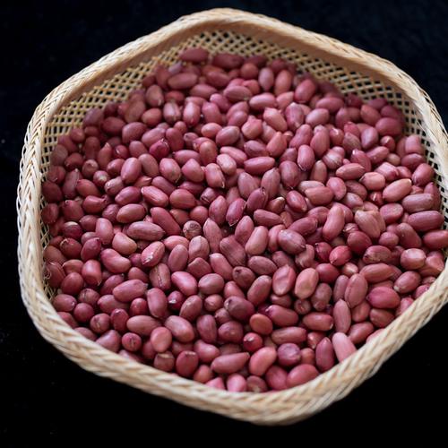 新品红花生米 红皮花生去壳红花生 红衣花生四粒红农家自产批发